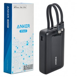 پاوربانک + دو کابل همراه انکر (ANKER) مدل A1681 ZOLO ظرفیت 20000mAh گارانتی خرید عمده