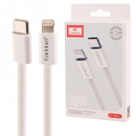 کابل تایپ سی به آیفون (Type-C to Lightning) ارلدام (Earldom) طول 1 متر مدل EC-196C-L