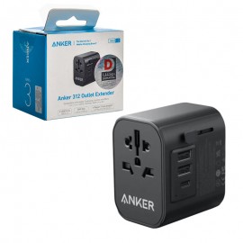 کلگی شارژر 30 وات سه پورت + 4 تبدیل مختلف انکر (ANKER) مدل A9212K11