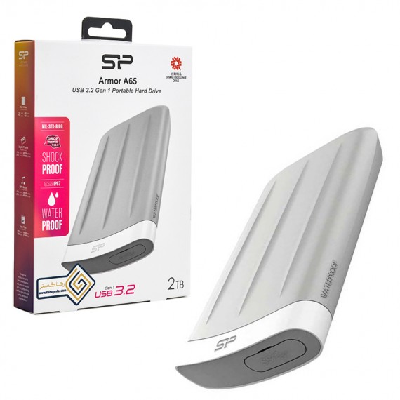 هارد اکسترنال سیلیکون پاور (Silicon Power) مدل Armor A65 ظرفیت 2TB گارانتی رهاگستر تجارت فرداد