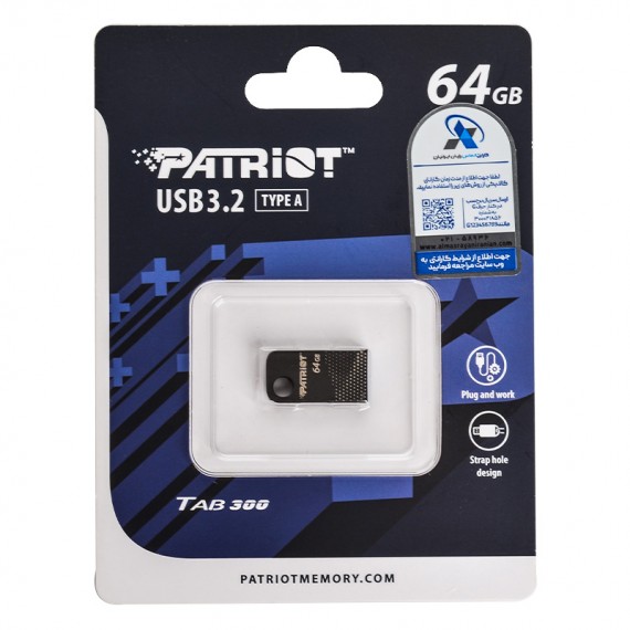 فلش پاتریوت (PATRIOT) مدل 64GB TAB 300 USB3.2