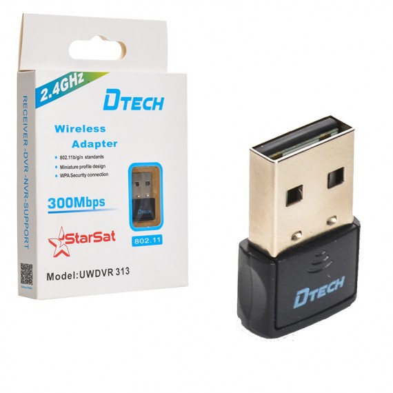 دانگل wifi شبکه USB دی تک (DTECH) مدل UWDVR313