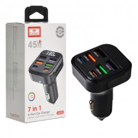 شارژر فندکی 45 وات شش پورت ارلدام (Earldom) مدل ES-CC43