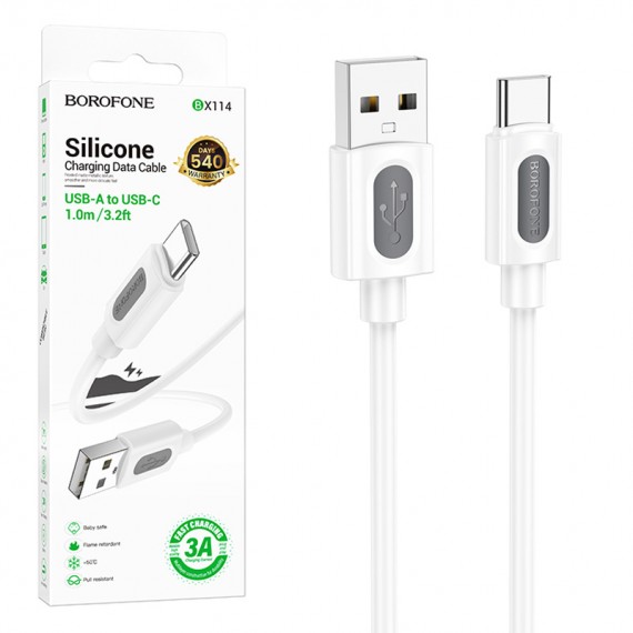 کابل تایپ سی (Type-C) بروفون (BOROFONE) طول 1 متر مدل BX114
