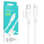 کابل تایپ سی به آیفون (Type-C to Lightning) بروفون (BOROFONE) طول 1 متر مدل BX91