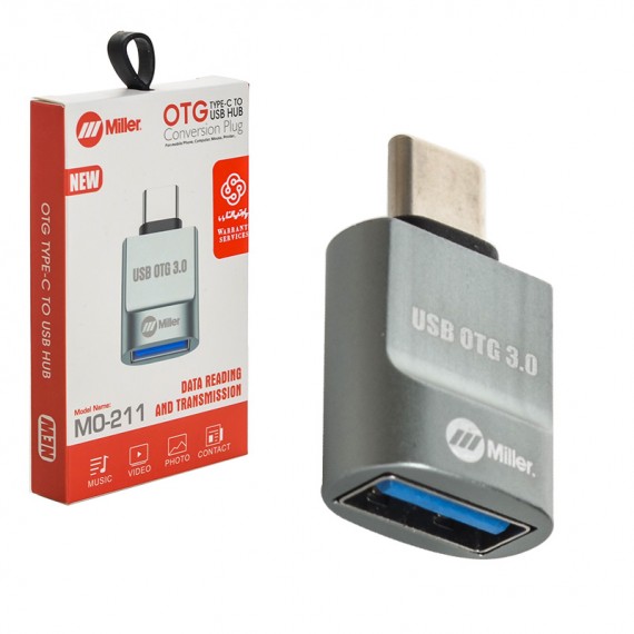 تبدیل OTG (USB-A To Type-c) میلر (Miller) مدل MO-211