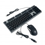 کیبورد و موس گیمینگ سیم دار بک لایت RGB اچ پی (hp) اورجینال مدل KM300F