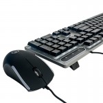 کیبورد و موس گیمینگ سیم دار بک لایت RGB اچ پی (hp) اورجینال مدل KM300F