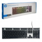 کیبورد گیمینگ سیم دار بک لایت RGB اچ پی (hp) اورجینال مدل K100