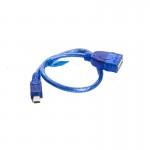 کابل موبایل و دوربین 5 پین ذوزنقه ای USB To F/5P رویال (Royal) طول 0.3 متر