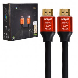 کابل HDMI 2.0 4K (19+1) رویال (Royal) طول 15 متر