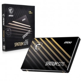 هارد SSD اینترنال 2.5 اینچی ام اس آی (msi) مدل SPATIUM S270 ظرفیت 120GB گارانتی آسان سرویس