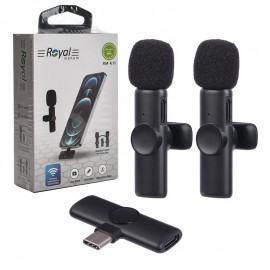 میکروفن وایرلس تایپ سی رویال (Royal) مدل RM-K11