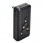 پاوربانک + چهار کابل همراه اسکای دلفین (SKYDOLPHIN) مدل SP10 ظرفیت 20000mAh