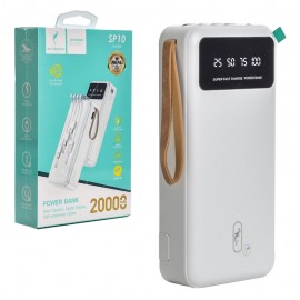 پاوربانک + چهار کابل همراه اسکای دلفین (SKYDOLPHIN) مدل SP10 ظرفیت 20000mAh