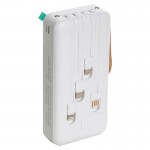 پاوربانک + چهار کابل همراه اسکای دلفین (SKYDOLPHIN) مدل SP10 ظرفیت 20000mAh