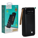 پاوربانک + چهار کابل همراه اسکای دلفین (SKYDOLPHIN) مدل SP10 ظرفیت 20000mAh
