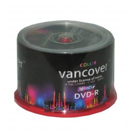 DVD خام رنگی VANCOVER باکس 50 تایی