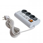 محافظ برق 3 خانه امگا (OMEGA) طول 3 متر مدل P3100 بدون ارت
