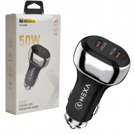 شارژر فندکی 50 وات دو پورت نکسا (NEXA) مدل R225