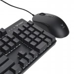 کیبورد و موس گیمینگ مکانیکال سیم دار بک لایت RGB رپو (RAPOO) مدل V150S