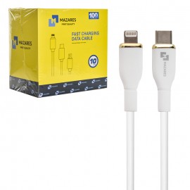 کابل تایپ سی به آیفون (Type-C To Lightning) مازارس (MAZARES) طول 1 متر مدل C14-CL (10 عددی)