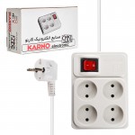 رابط و چندراهی برق کارنو (KARNO) مدل 4 خانه 1.7 متری