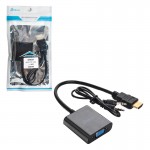 کابل تبدیل HDMI به VGA + کابل AUX دی تک (DTECH) مدل 30010