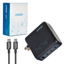 شارژر دیواری 140 وات 4 پورت + کابل تایپ سی به تایپ سی (Type-C To Type-C) انکر (ANKER) مدل B2697 ZOLO گارانتی خرید عمده