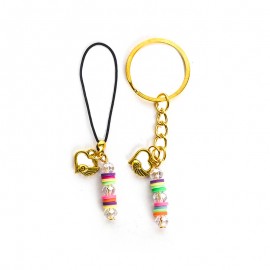 ست جاسوئیچی و بند آویز طرح 189