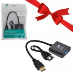 بسته 1+10 کابل تبدیل HDMI To VGA PS4 پی نت (P-net) (یک عدد هدیه)
