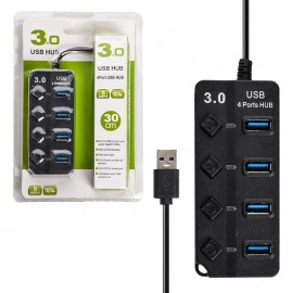 هاب 4 پورت USB 3.0 کی لینک (KLINK) طول 30 سانتی متر مدل K-504