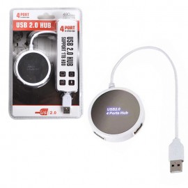 هاب آینه دار 4 پورت USB کی لینک (KLINK) مدل BYL-1810 رنگ-سفید