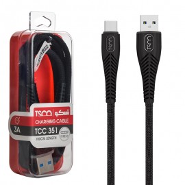کابل تایپ سی (Type-C) تسکو (TSCO) طول 1 متر مدل TCC 351