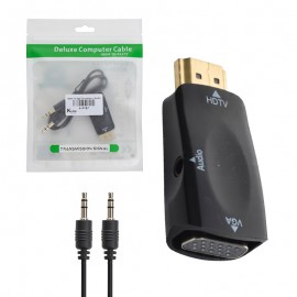 تبدیل HDMI To VGA + کابل صدا (AUX) کی لینک (KLINK) مدل K-8187