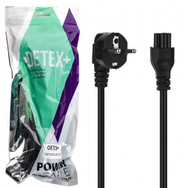 کابل برق 3 پین لپ تاپ دیتکس پلاس (+DETEX) طول 1.5 متر