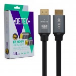 کابل HDMI 8K 2.1V دیتکس پلاس (+DETEX) طول 1.5 متر