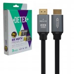 کابل HDMI 8K 2.1V دیتکس پلاس (+DETEX) طول 3 متر