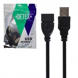 کابل افزایش طول USB دیتکس پلاس (+DETEX) طول 1.5 متر