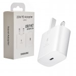 کلگی شارژر 25 وات سه شاخه اروپایی سامسونگ (Samsung) مدل EP-TA800NBEGAE گارانتی پی نت