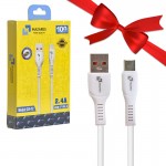 بسته 1+10 کابل تایپ سی (Type-C) مازارس (MAZARES) طول 1 متر مدل C19-TC (یک عدد هدیه)