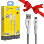 بسته 1+10 کابل اندروید (MicroUSB) مازارس (MAZARES) طول 1 متر مدل C20-V8 (یک عدد هدیه)