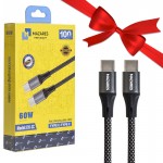 بسته 1+10 کابل تایپ سی به تایپ سی (Type-C to Type-C) مازارس (MAZARES) طول 1 متر مدل C15-CC (یک عدد هدیه)