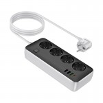 رابط و چند راهی برق + چهار پورت USB هوکو (hoco) مدل AC22