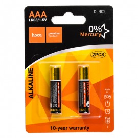 باتری نیم قلمی هوکو (hoco) مدل Alkaline DLR02 LR03 AAA 1.5V (کارتی 2 تایی)