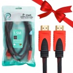 بسته 1+10 کابل HDMI پی نت (P-net) طول 1.5 متر (یک عدد هدیه)