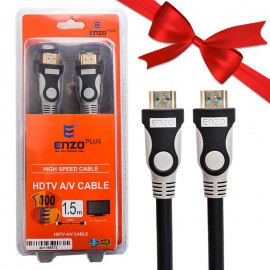 بسته 1+10 کابل HDMI (19+1) انزو (ENZO) طول 1.5 متر مدل ENZO-102-1001 (یک عدد هدیه)