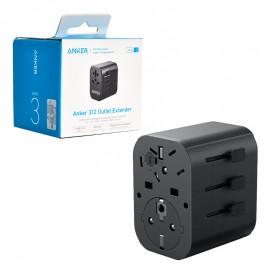 کلگی شارژر 30 وات سه پورت + 4 تبدیل مختلف انکر (ANKER) مدل 312 A9212K11 گارانتی البان