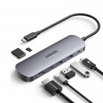 هاب 7 پورت و رابط تایپ سی انکر (ANKER) مدل A83D2 گارانتی شرکتی