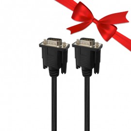 بسته 1+10 کابل VGA (3+5) دی تک (DTECH) طول 1.8 متر مدل 20235 (یک عدد هدیه)